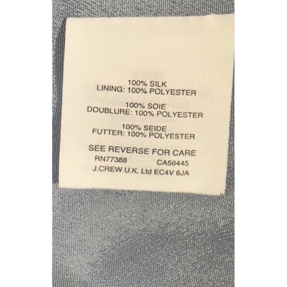 J CREW Silk Paisley Print Multicolored Short Sleeve Flutter Lined Dress. Size: 8 - Picture 8 of 8